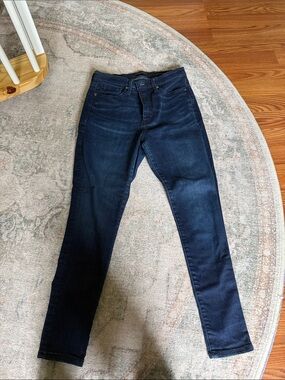 Banana Republic Women's Dark Blue Stretchy Skinny Jeans